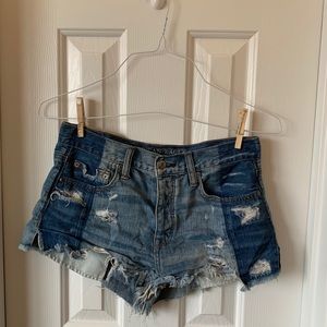 denim festival shorts